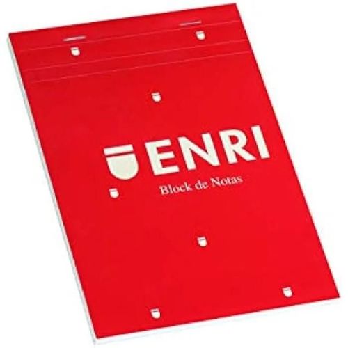 Bloc De Notes - Enri - Pack De 5 - Couverture Souple - Format A5 - 80 Feuilles Blanches