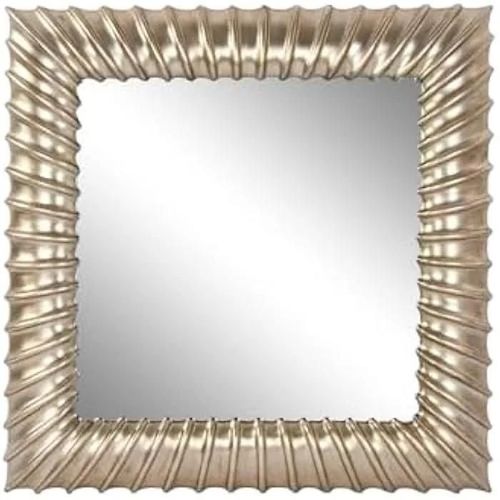 Miroir mural - HOME ESPRIT - Modèle rond - Résine dorée - 103 x 103 cm - Décoration intérieure