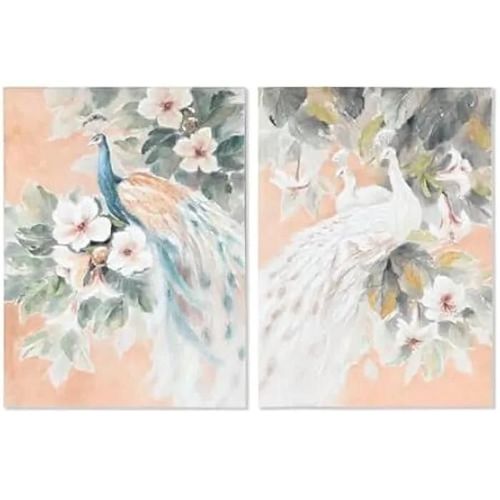 Tableau - HOME ESPRIT - Tropical - 90 x 120 cm - Multicolore - 2 unités