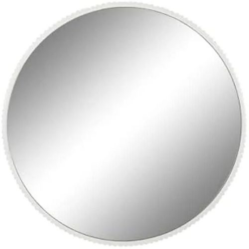 Miroir mural - HOME ESPRIT - Miroir Urbain - Métal blanc - 70 cm - Design contemporain