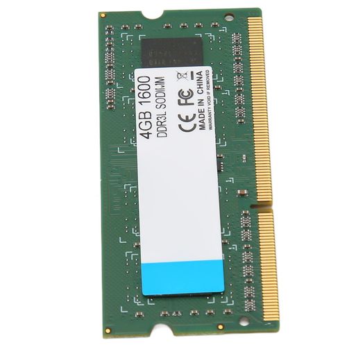 DDR3L SODIMM 1600MHz RAM 64Bits largeur 204Pin connexion de données Plug and Play 1600MHz RAM pour ordinateur portable 8GB