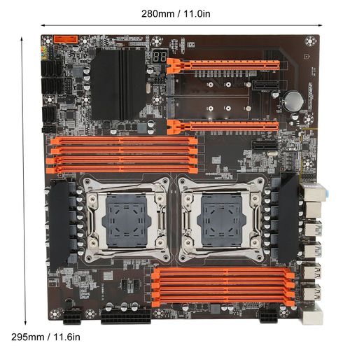 Carte mère de bureau 6 SATA3.0 8 DDR4 DIMM 32Gbps 2 NVME M.2 carte mère d'ordinateur de puissance 12 phases pour le remplacement du PC