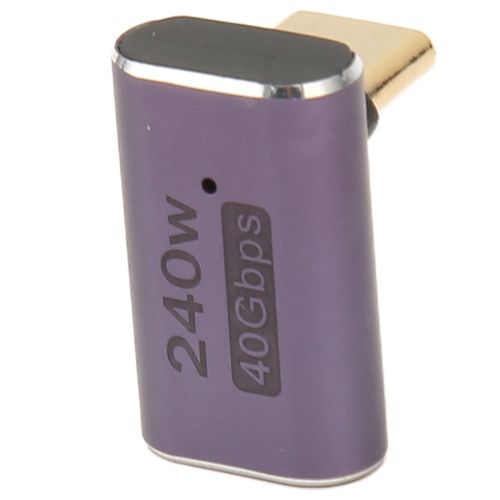 Adaptateur USB C femelle vers USB C mâle PD 240W 8K 60HZ, haute vitesse 40Gbps, USB4.0 C, adaptateur à Angle droit pour téléphone, tablette et ordinateur portable