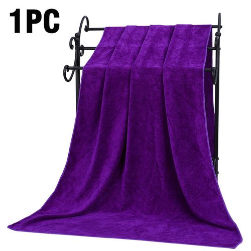 Serviette De Bain En Microcarence Extra Large,Super Absorbante,Douce Et Écologique,Séchage Rapide,100 Cm,120 Cm,150 Cm,180 Cm X 200 Cm - Type Deep Purple-150x200cm
