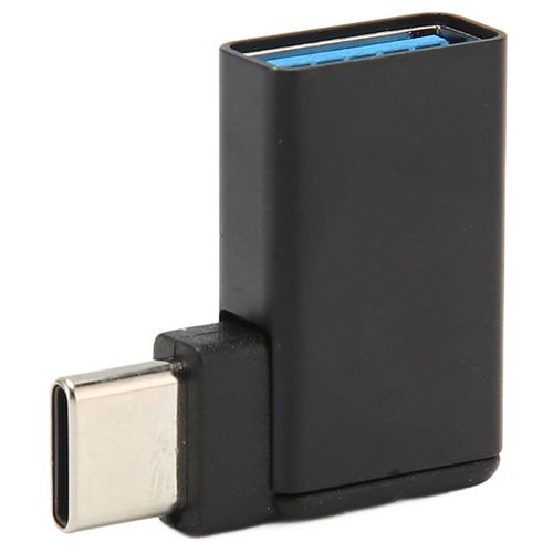 Adaptateur USB vers Type C 90 degrés femelle vers mâle Plug and Play connecteur USB vers USB C pour PC portable Console de jeu