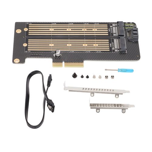 Carte adaptateur M.2 double baie, haute vitesse, Dissipation thermique efficace, lecteur de disque dur, accessoires d'ordinateur