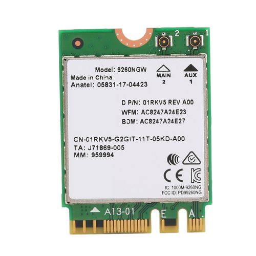 Carte WIFI sans fil double bande haute vitesse 2.4G + 5G, Bluetooth 5.0, pour ordinateur portable NGFF M.2