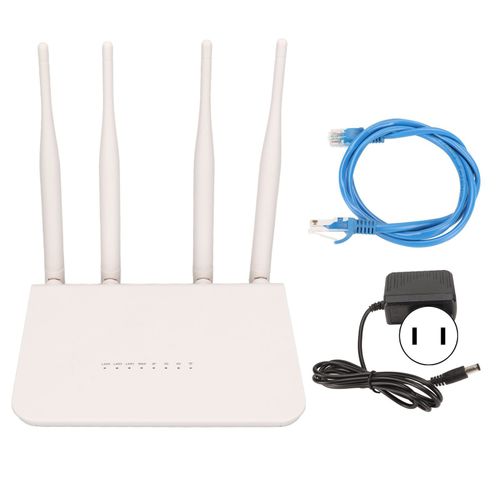Modem routeur 4G LTE avec emplacement pour carte SIM, 4 antennes, 2.4G, 300Mbps, prend en charge 32 appareils, routeur WiFi pour le bureau, prise US 100-240V