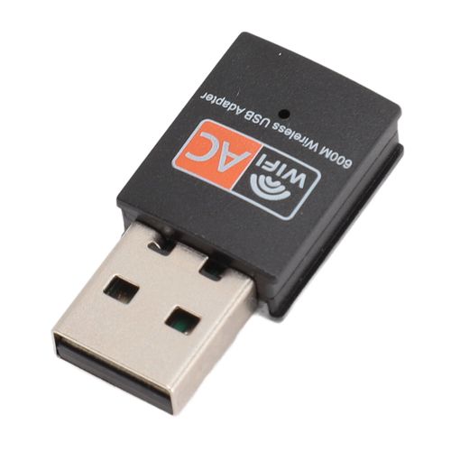 Adaptateur WiFi USB AC600 pour PC Nano, Support 802.11ac 2.4G 5G, émetteur-récepteur réseau sans fil double bande, Dongle WiFi USB pour Windows