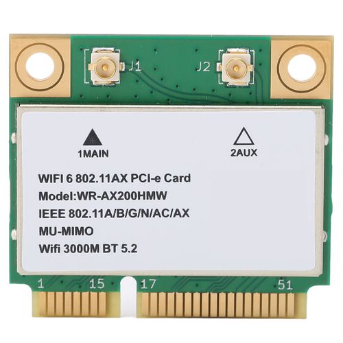 Carte réseau sans fil 2.4G/5G double bande 2974M WiFi6 MU MIMO technologie multithreading carte Wifi avec Mini PCIE pour ordinateur portable