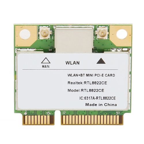 RTL8822CE Mini carte WiFi PCIe Gigabit 2.4G 5G double bande Bluetooth 5.1 carte réseau sans fil