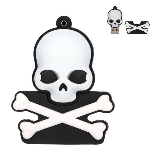 U disque crâne personnalité nouveaux cadeaux Compact Mini U disque Flash disque Halloween cadeaux 128GB