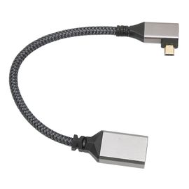 Câble d'interface multimédia HD 4K 60 Hz mâle vers femelle câble d'interface multimédia micro vers HD pour projecteur de caméra PC gauche 0,2 mètres/7,87 pouces