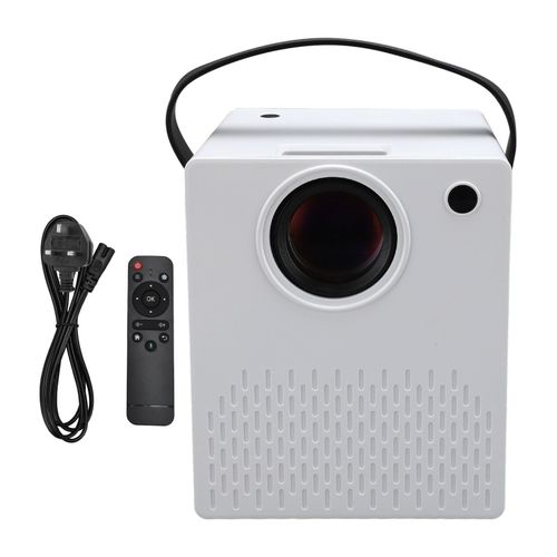 Mini projecteur multifonction 1 Go de RAM 8 Go de ROM pour Android 9.0 Interface multimédia HD Interface USB DC AV Projecteur portable HD 720P 110-240 V Prise UK