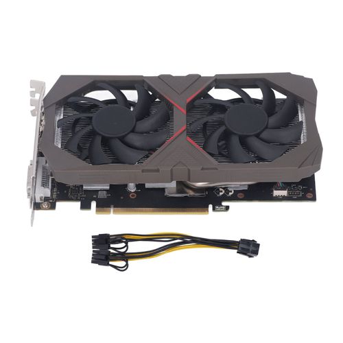 Carte graphique de jeu 6GB GDDR6 192bit 1530MHz 1750MHz PCIe 3.0 16X 7680X4320 carte graphique de bureau double ventilateur pour ordinateur 1660S 6G