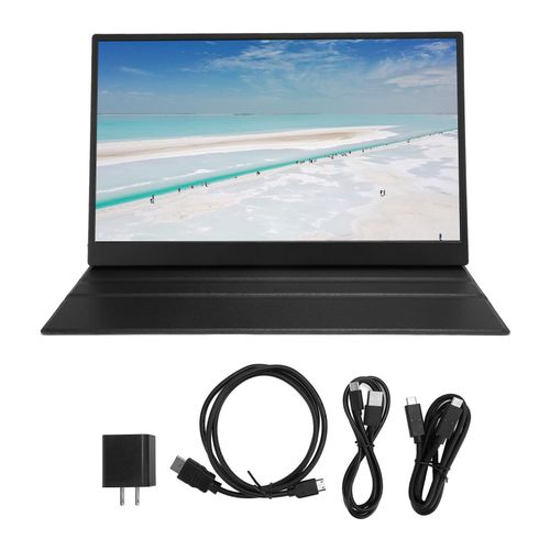 Moniteur portable 17,3 pouces 1080P IPS LCD HDR 60Hz rafraîchissement type C Mini HD écran mobile externe pour PC 100-240V prise américaine 100-240V