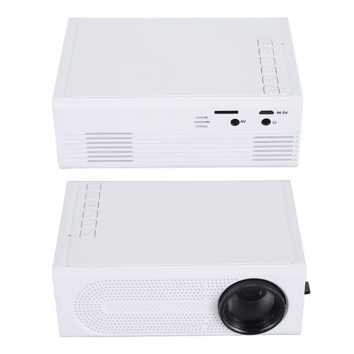 Petit projecteur 1920 X 1080P Full HD Qualité sonore HiFi Projecteur de film extérieur portable pour cour voyage camping 100 à 240V prise britannique