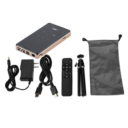 Micro projecteur 4K DLP 2.4G 5G WiFi 1000:1 vidéoprojecteur de contrôle par téléphone avec 8 Go de mémoire