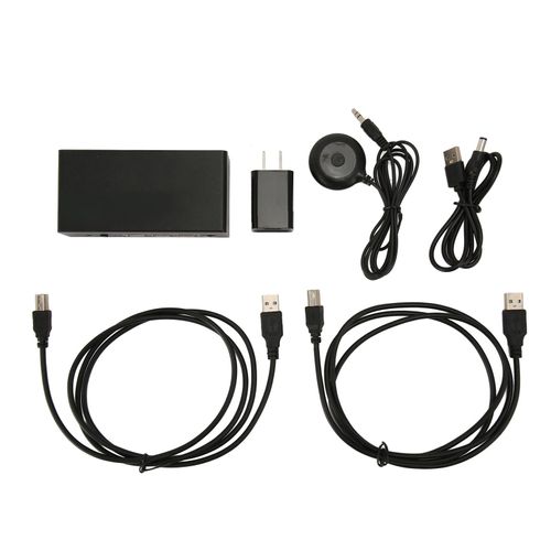 2x1 double Displayport HD Interface multimédia commutateur KVM prise en charge 8K 30Hz 4K 60Hz commutateur KVM pour 2 PC partager 2 moniteurs 3 ports USB prise américaine