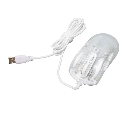Souris filaire transparente, 12800DPI, 7 touches, programmation Macro, 13 lumières rvb, souris de jeu pour Windows et OS X