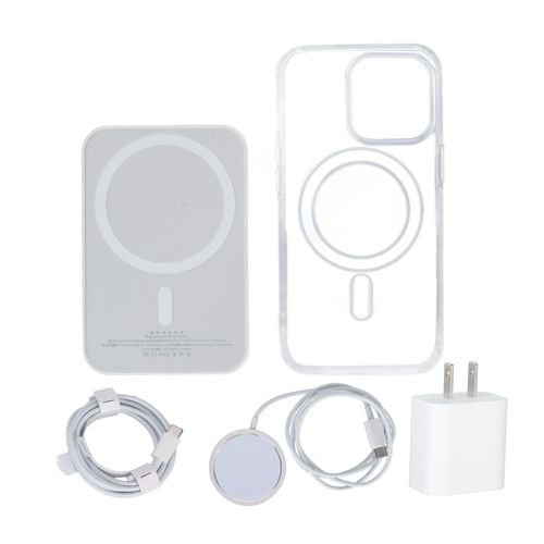Kit De Charge Rapide Pour Iphone, Batterie Externe MagnéTique, éTui De TéLéPhone, Base De Chargeur Sans Fil, Ensemble De Charge Rapide