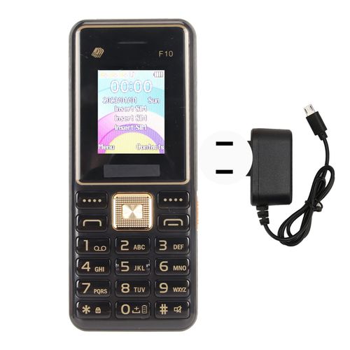 F10 TéLéPhone Portable DéBloqué éCran 1,8 Pouces Batterie 3600 Mah Gros Bouton Grande Police Volume Fort TéLéPhone Portable Pour Personnes âGéEs 100-240 V Noir Prise AméRicaine