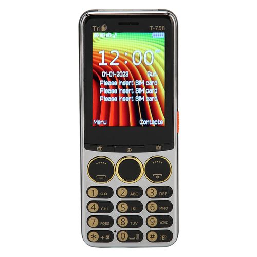 T 758 Gsm TéLéPhone Portable DéBloqué éCran 2,8 Pouces Batterie 3200 Mah Gros Bouton TéLéPhone Portable Haut Volume Pour Personnes âGéEs 100-240 V Noir Prise Britannique
