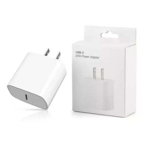 Chargeur Usb C 20w Pd Bloc De Charge Rapide Adaptateur Secteur De Type C Pour Iphone 12 11 Pro Xmax Blanc