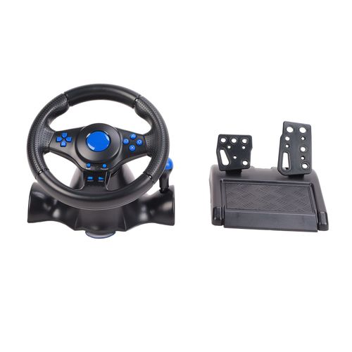 Volant De Jeu Rotation à 180 ¡Ã 7 En 1 Vibration Usb Volant De Jeu De Course Avec PéDale Pour Ps4 Pc