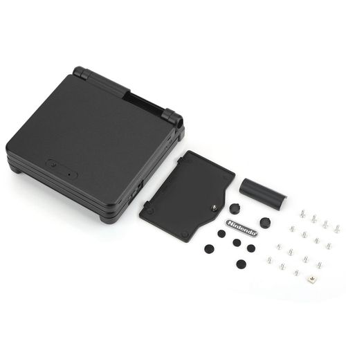 Pour Nintendo Game Boy Advance Gba Sp Housse De Protection Abs Kit De PièCes De RéParation Noir