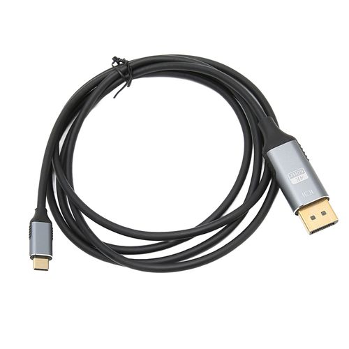 Adaptateur USB C vers Displayport professionnel 4K 60HZ 10Gbps Type C vers 4K DP adaptateur pour bureau à domicile 5,9 pieds