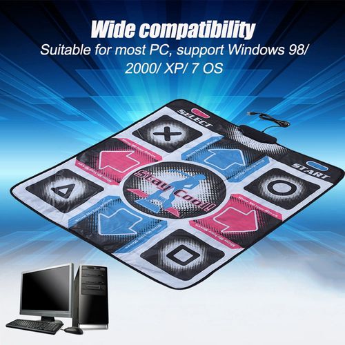 Tapis De Danse AntidéRapant, Durable Et RéSistant à L'usure, Couverture De Danseur Avec Usb Pour Pc