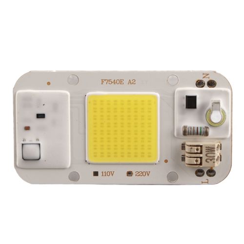 Panneau De Lampe à Puce Led Cob 20 W/30 W/50 W 220 V Sans Soudure, LumièRe Blanche Chaude, Spectre Complet (LumièRe Blanche 30 W)