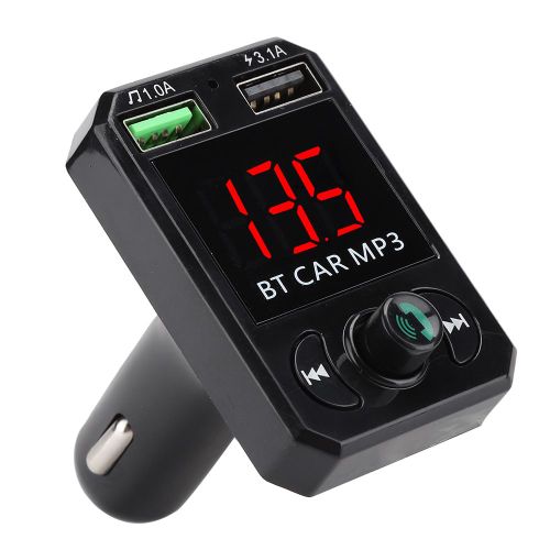 Mini Allume-Cigare Type Voiture Mp3 Avec Puce Bluetooth Intelligente Appel Mains Libres Double Usb Charge Rapide