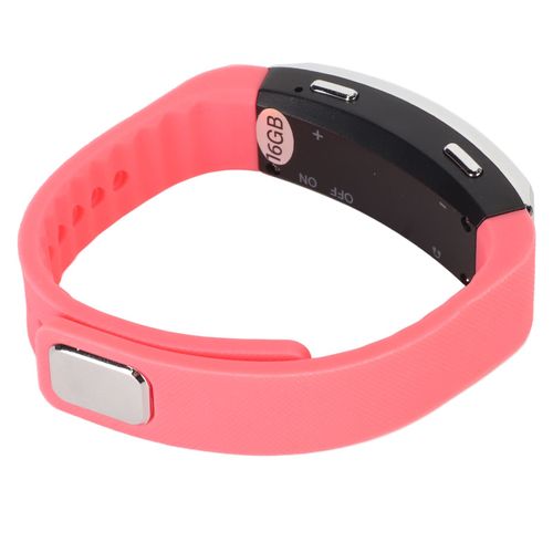 Enregistreur Montre Hd RéDuction Du Bruit Lecteur De Musique Activé Par La Voix Enregistreur Sonore Bracelet Pour RéUnion Entretien Rose 16gb