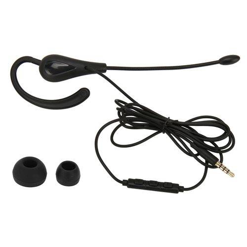 Casque à Oreille Unique Avec Microphone, Oreillettes Monaurales LéGèRes, Antibruit, Filaires, Pour Center D'appels Et Bureau, 3.5mm
