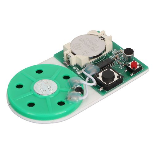 Module D'enregistrement De 25 Secondes, Bouton Professionnel, Module De Puce Sonore Avec Ruban AdhéSif Double Face Pour Carte De VœUx