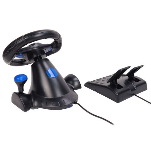 Volant De Jeu 3 En 1, Rotation à 180 DegréS, Multifonctionnel, Volant De Course Avec PéDales Pour Pc