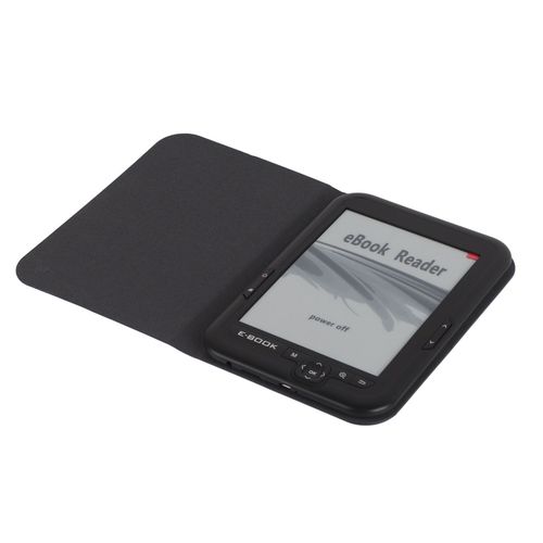 Lecteur EBOOK EInk 6 pouces Ereader résolution 600 X 800 affichage 300DPI couverture bleue (noir 8G)