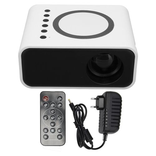 Mini projecteur portable haute définition 1080P LED projecteur cinéma maison projecteur de film pour IOS pour ordinateur portable Android blanc prise ue