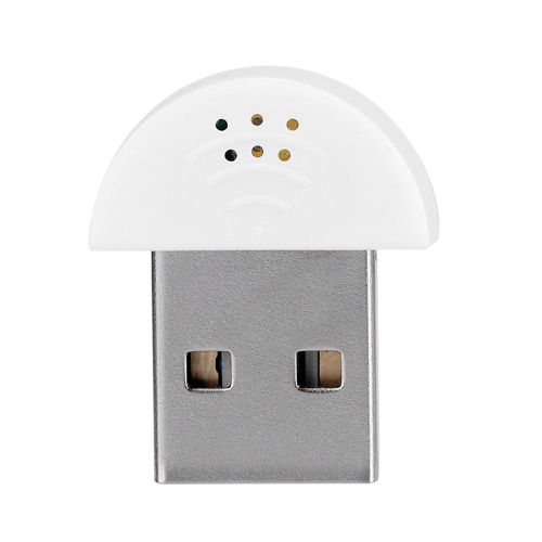 Adaptateur De Micro Audio D'enregistrement De Microphone Vocal De Mini Studio Usb Portable Pour Ordinateur Pc Blanc