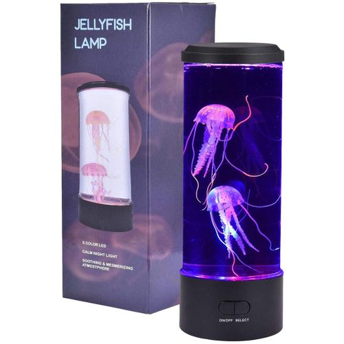Lampe Led En Forme De MéDuse, Lampe à Lave, Veilleuse D'ambiance, Cadeau Pour Hommes Et Femmes, DéCoration De Maison Et De Bureau