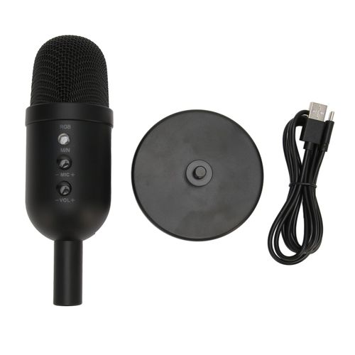 Microphone Usb Mu2000 à Condensateur Rotatif à 360 DegréS Avec SystèMe De Traitement Du Son Dsp Pour Pc Ps5
