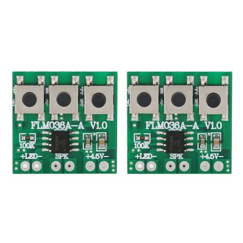 Module De Bricolage à Puce Musicale 36, 2 PièCes, Volume RéGlable Pour Sonnette Intelligente, Accessoire De Jouet Musical Avec Bouton