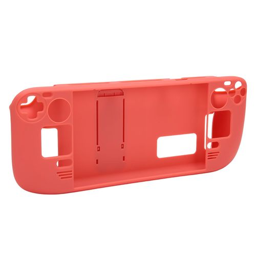 éTui Avec BéQuille Pour Steam Deck, Mains Libres, Protection ComplèTe, Anti-Empreintes Digitales, éTui De Protection Pour Steam Deck, PastèQue Rouge