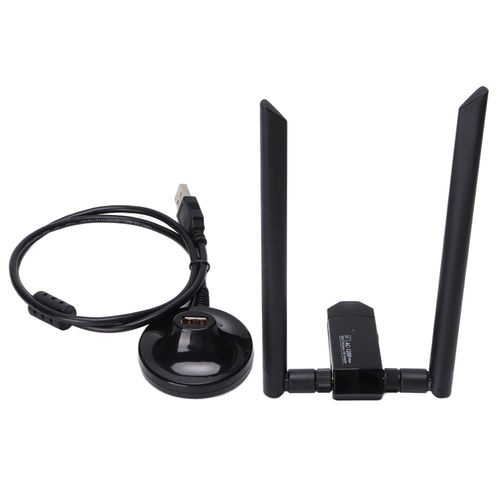 Carte RéSeau Sans Fil 1200 Mbps Longue PortéE Double Bande Adaptateur Wifi Usb Sans Fil Pour Pc De Bureau