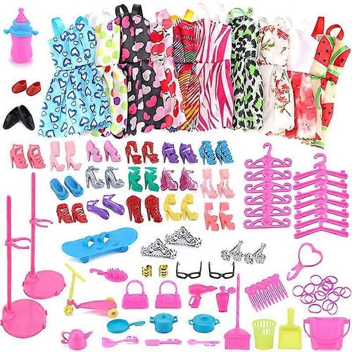Poupées Habiller Vêtements Robes Minirobe Accessoires Party Wear Pour Barbie Poupée