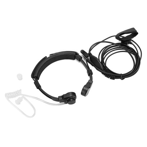 Microphone De Gorge 3.5mm, éCouteurs Ptt, Conduit D'air Dissimulé RéGlable Pour Smartphone