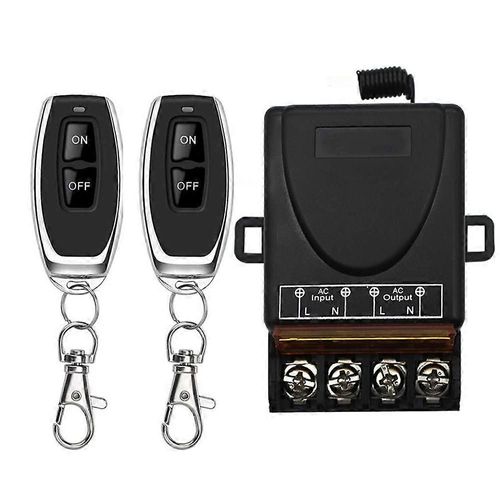 AC 220V 30A 1CH 433MHz Interrupteur à télécommande sans fil RF Relais Récepteur + Marche/Arrêt Émetteur pour Lampe D¿appareil Électrique