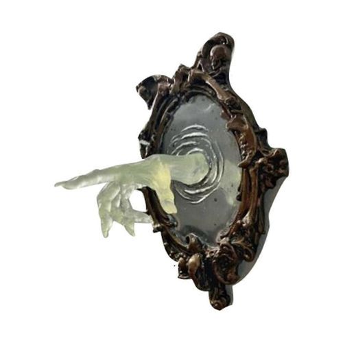 Miroir fantôme mur Plaque miroir fantôme mur Sculpture spectre main murale Plaque décoration
